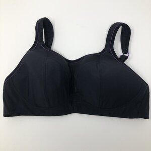 Panache Non Wired Sports Bra Size 38C Black 7341